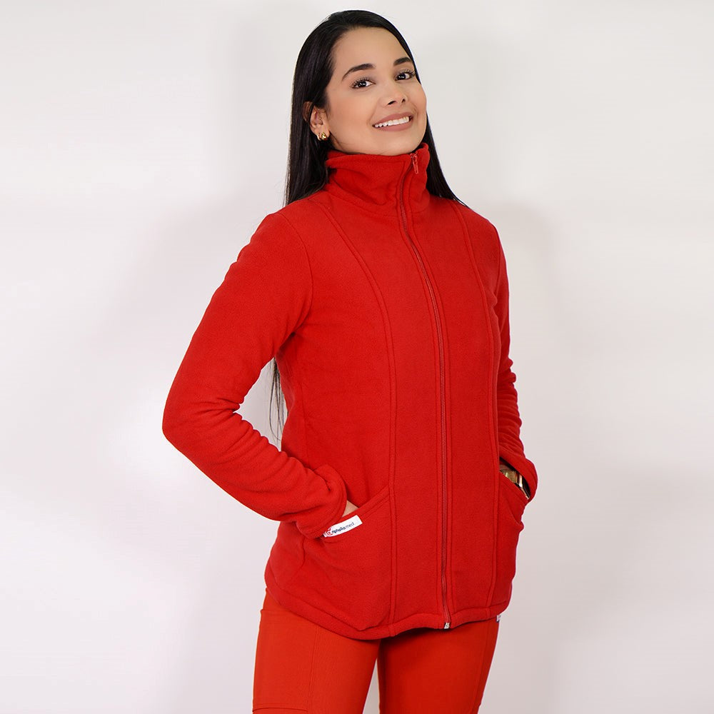 Polerón clínico POLAR - Mujer. Art. 200-5 - Rojo