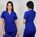 Delantal Mujer tela Anti fluidos. Azul Rey - Art. 2309