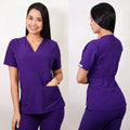 Delantal Mujer tela Anti fluidos. Morado - Art. 2323-A