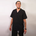 Delantal hombre tela Anti fluidos. Negro - Art. 633
