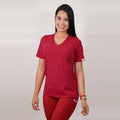 Delantal Mujer tela elasticada. Rojo - Cod. 764