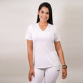 Delantal Mujer tela elasticada. Blanco - Cod. 765