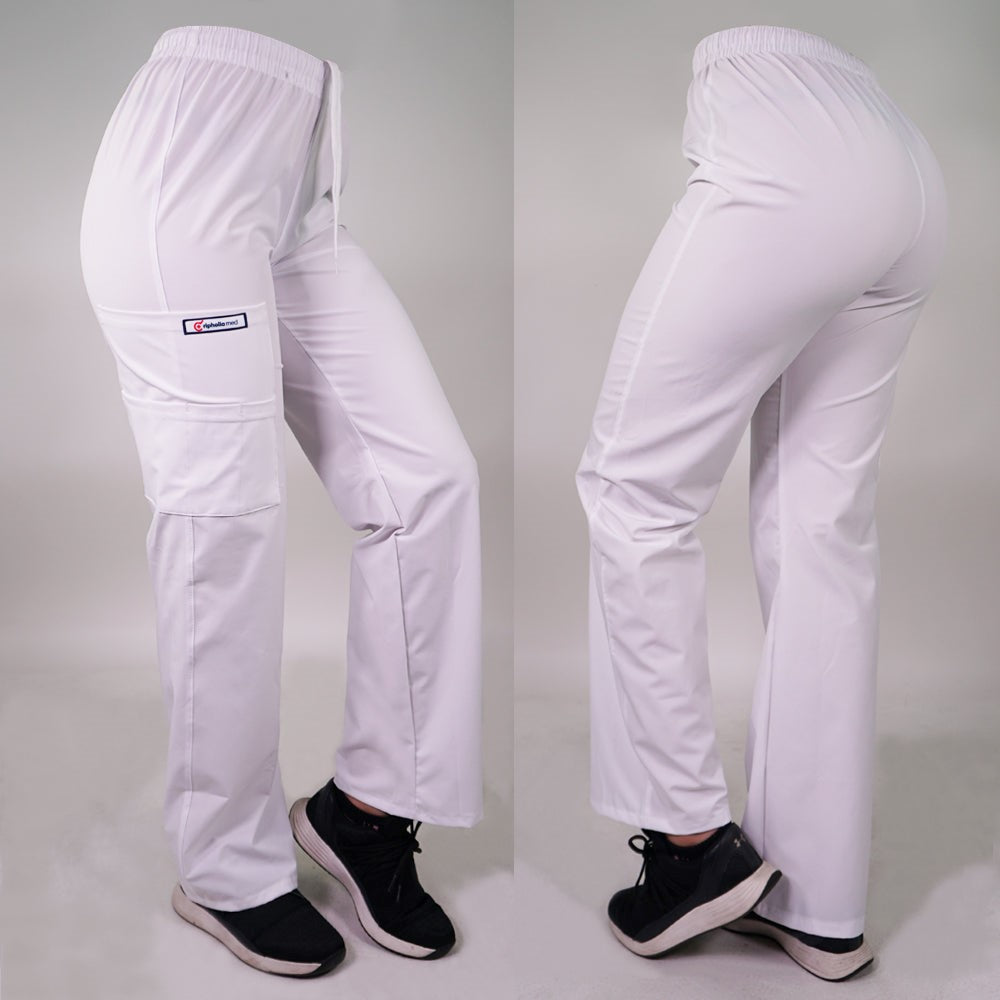 Pantalón clínico Recto Anti fluidos. Art. 799-7 - Blanco