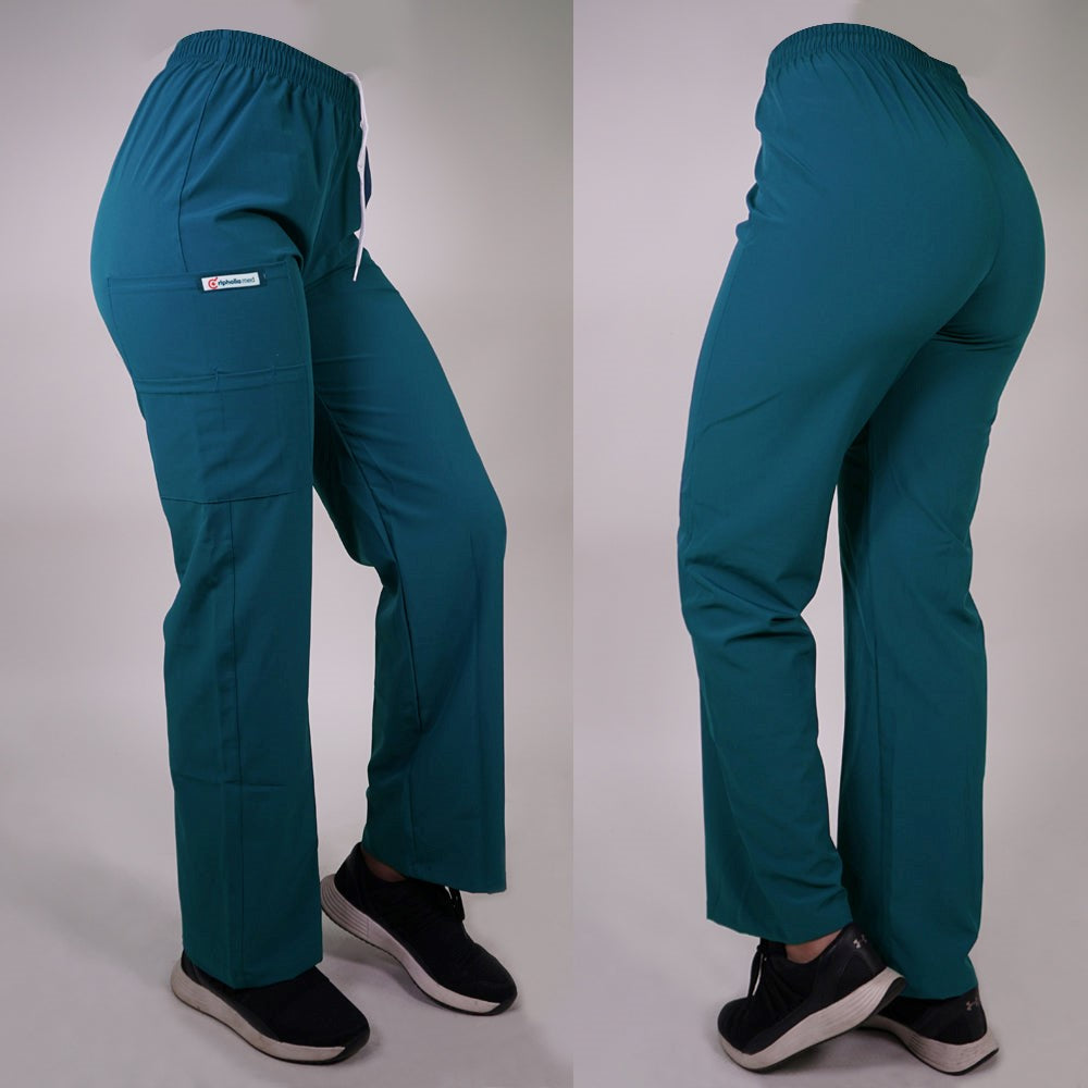 Pantalón clínico Recto Anti fluidos. Art. 799-9 - Verde Petróleo