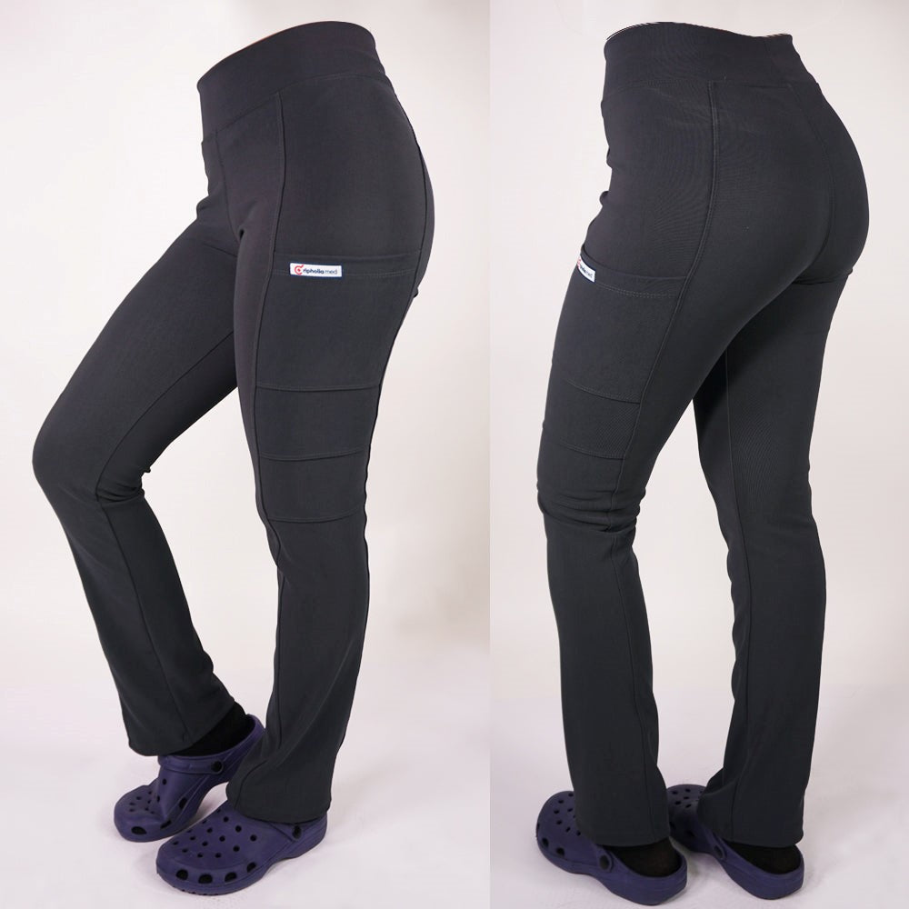 Pantalón clinico elasticado Spandex. Art. 880-10 Gris acero