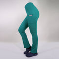Pantalón clinico elasticado Spandex. Art. 880-14  Verde Turquesa