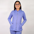Polerón clínico Spandex - Mujer. Art. 909 - Celeste