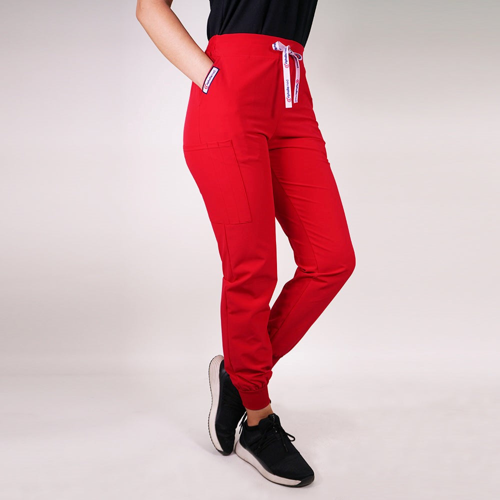 Pantalón Jogger clínico Anti fluidos. Art. 999-5 - Rojo