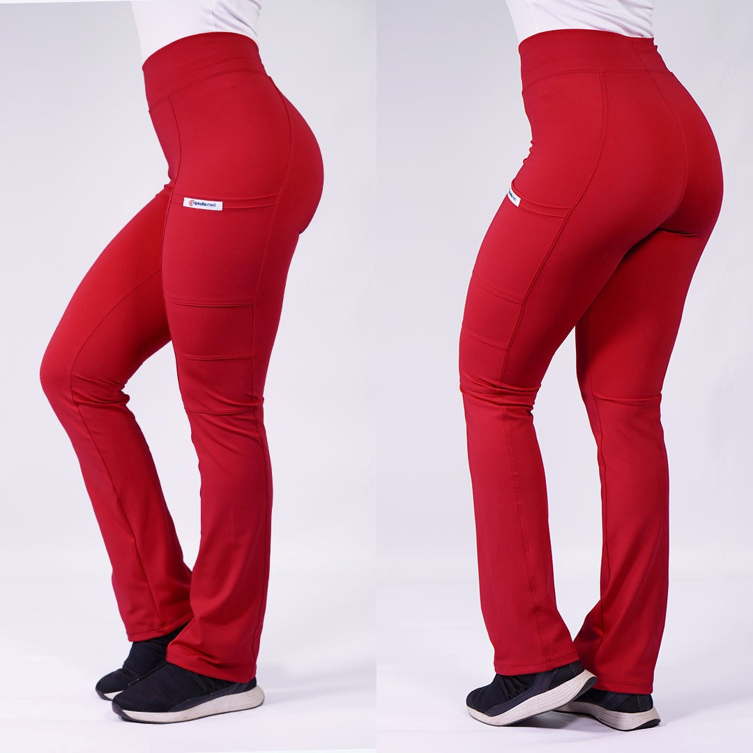 Pantalón clínico Extra-elasticado Flexxy. Art. FLEX-5 Rojo
