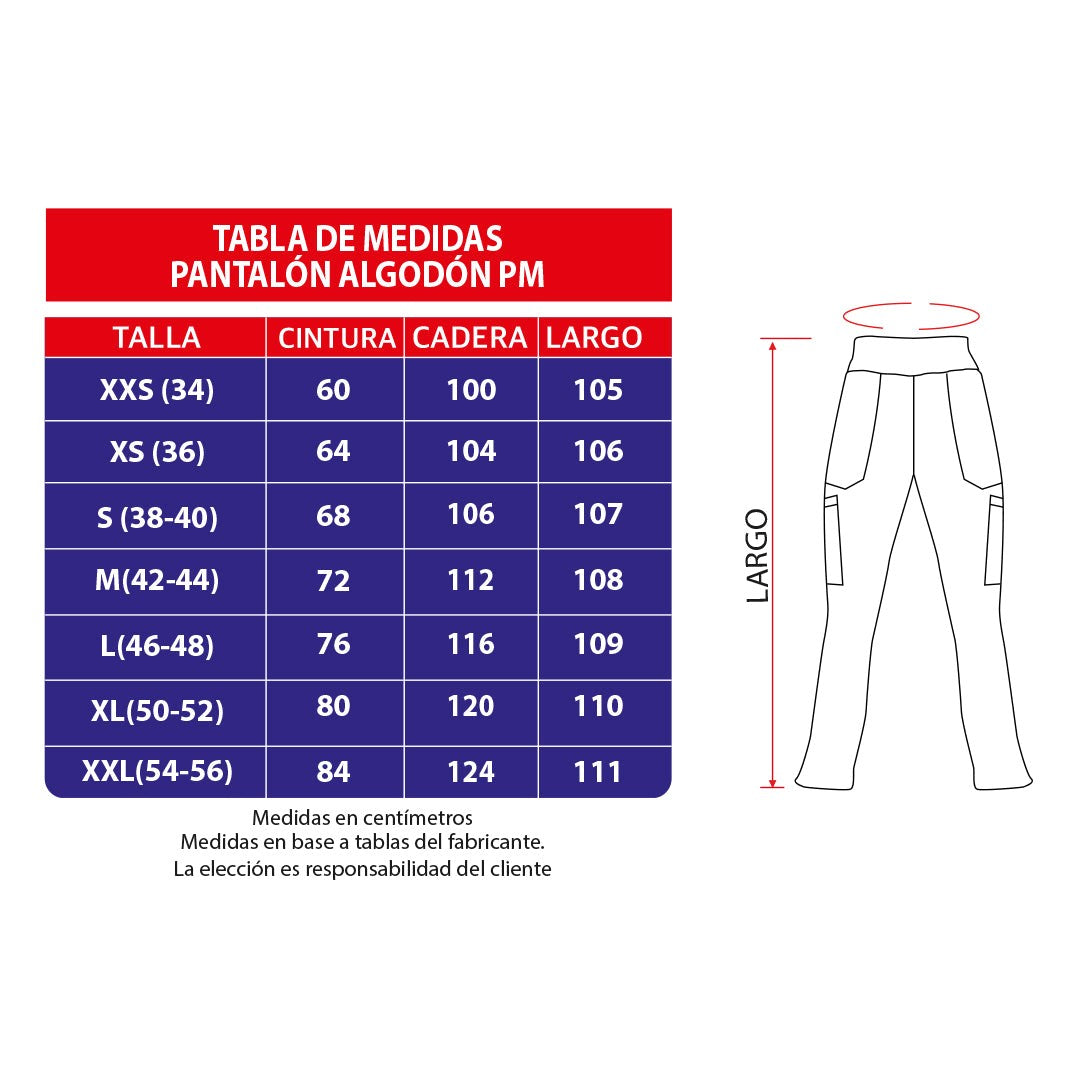 Pantalón PM Anti fluidos. Art. PM-5 - Rojo